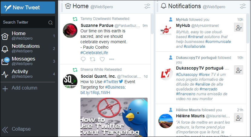 tweetdeck webspero