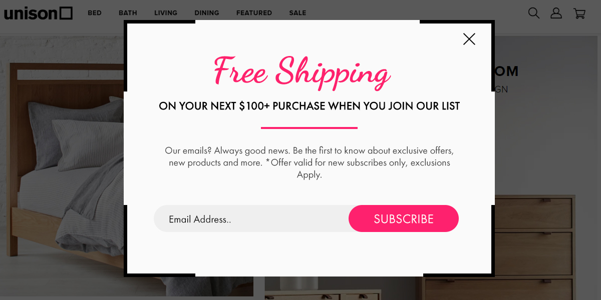 Fascinate Them With Free Shipping Pop-Ups
