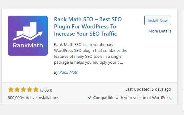 rankmath SEO Plugin