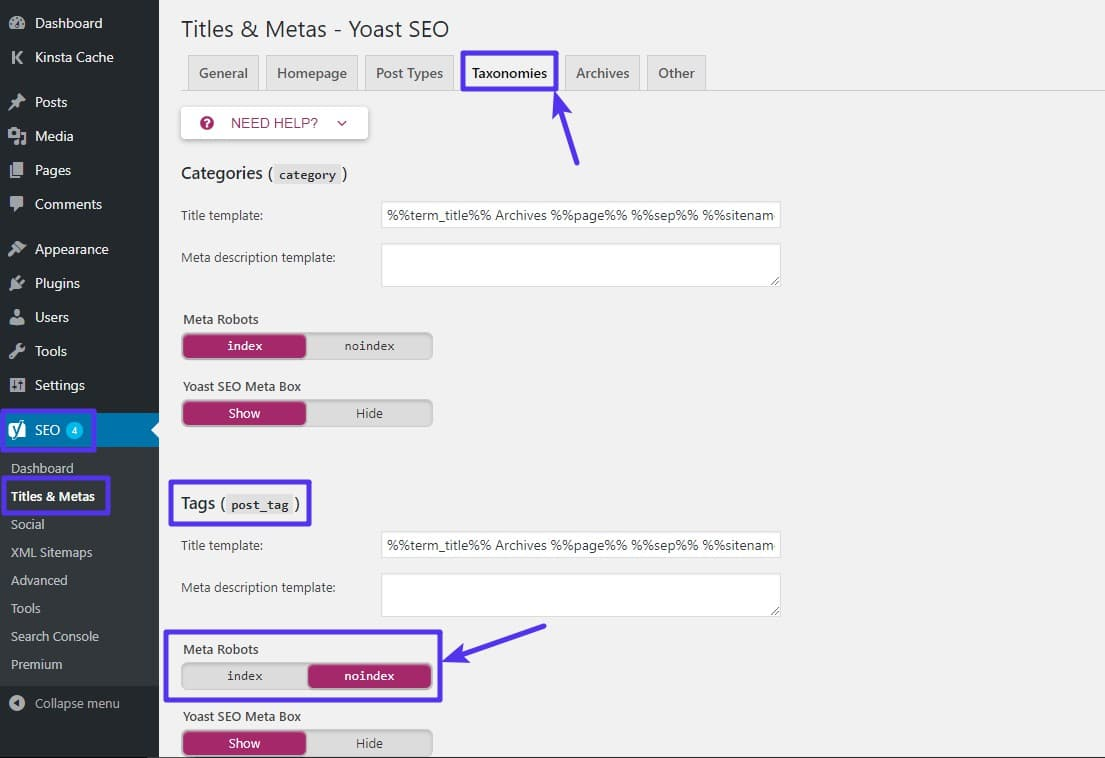 yoast seo tags