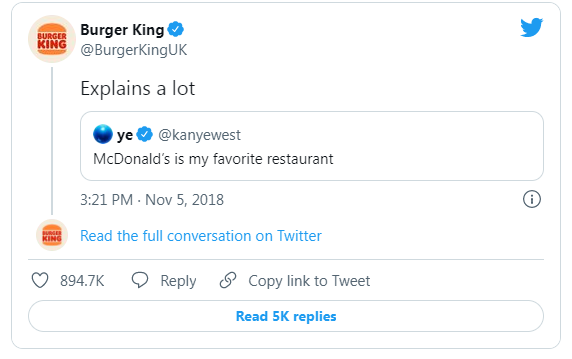 Burger king - Moment Marketing