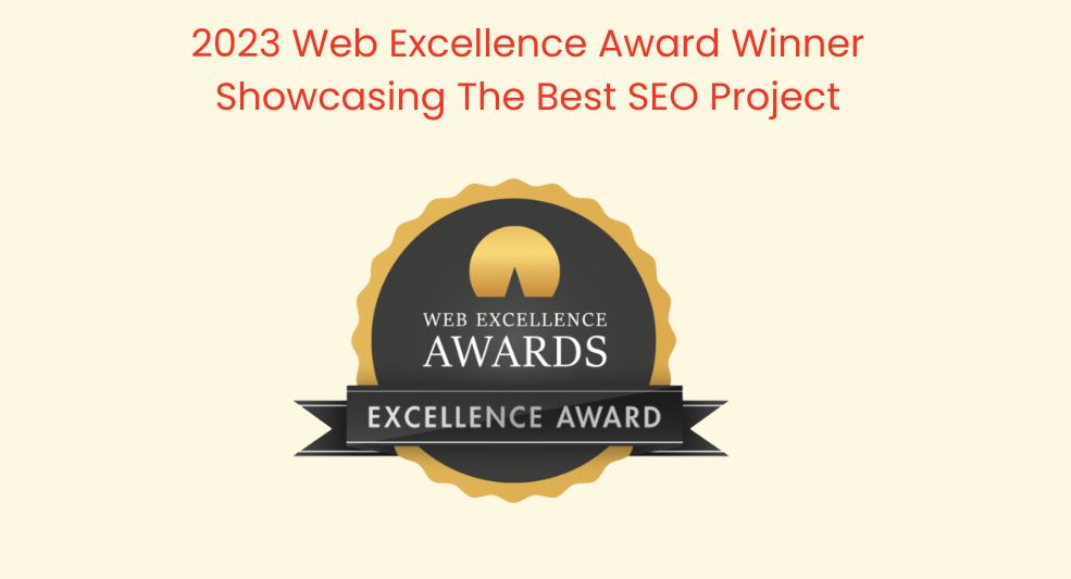 2023 winners Web Excellence Award Winner