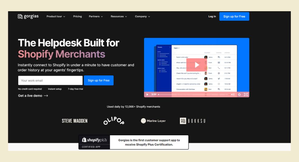 Gorgias Shopify Integrations