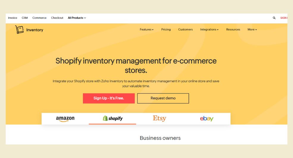 zoho shopify integration