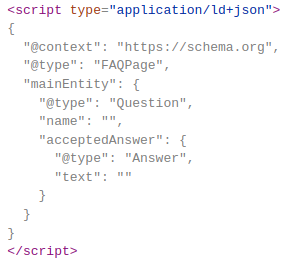 FAQ schema
