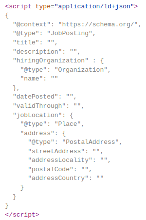job posting schema