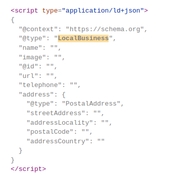local business schema