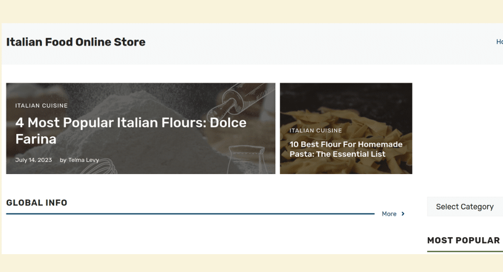 Italian Food Online Store in 2024