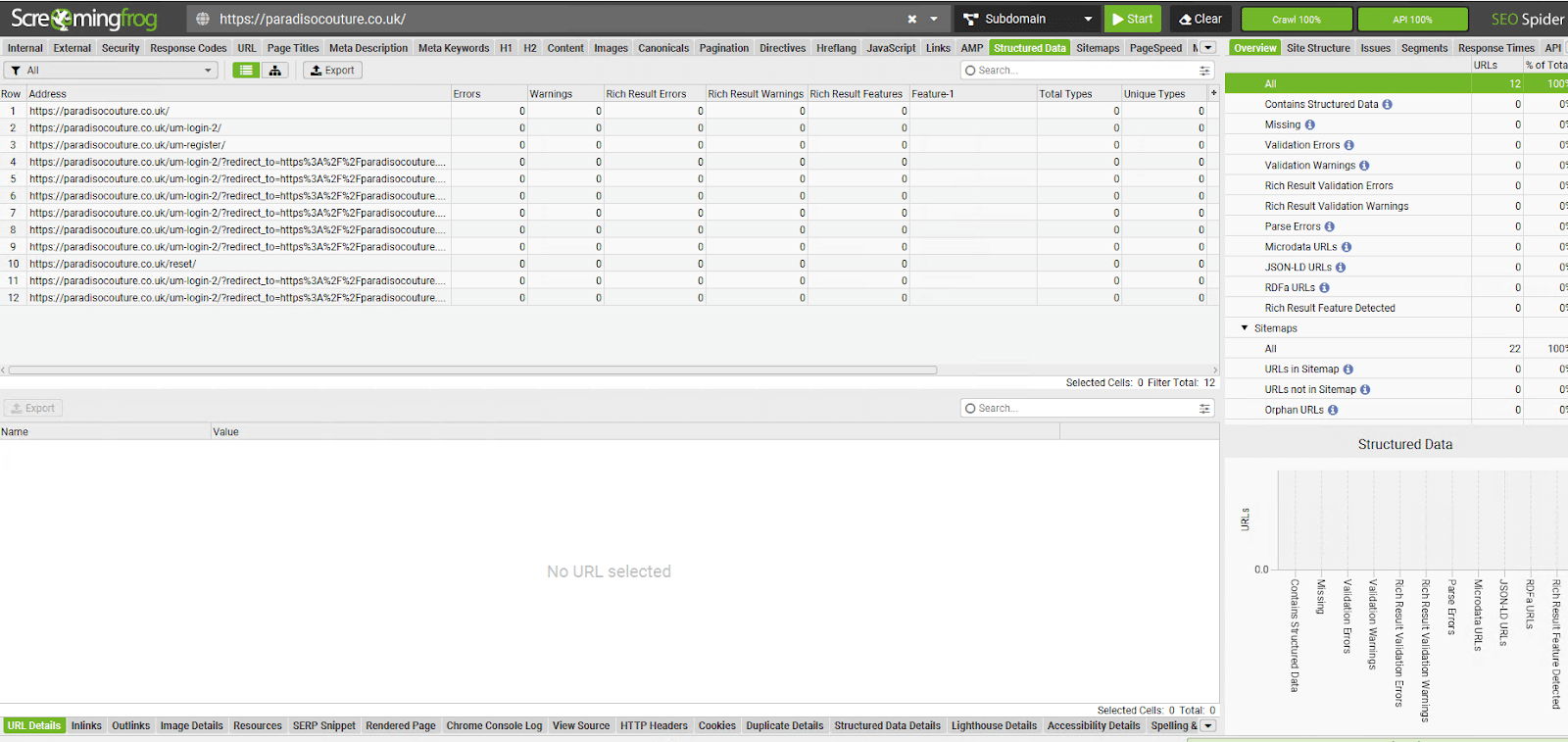 perform a technical audit with Screaming Frog 