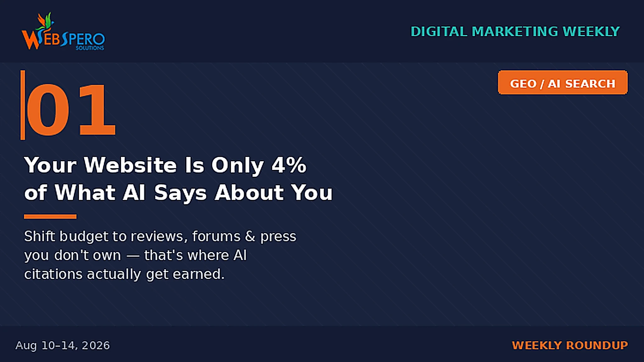 Your Website Is Only 4% of What AI Says About You