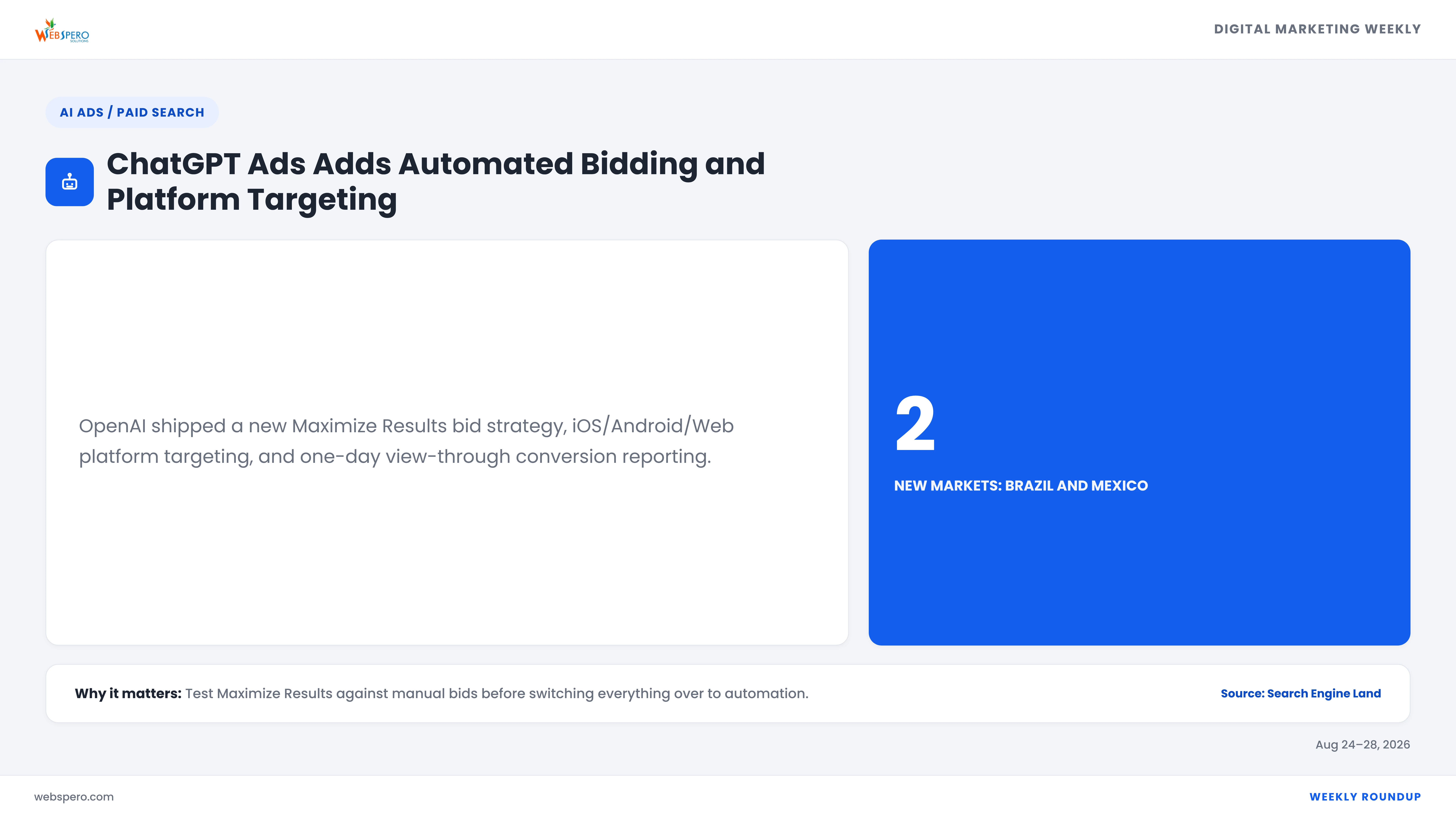 ChatGPT Ads Adds Automated Bidding and Platform Targeting